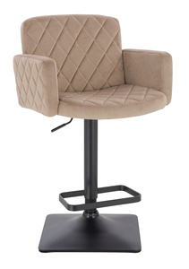 HR802KW Latte Modern Velúr Szék Fekete lábbal