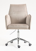 HR280K Latte Modern Velúr Szék Krómozott lábbal
