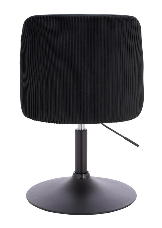 HR920N Fekete Modern Velúr Szék Fekete lábbal