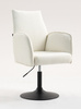 HR280N Krémszínű modern boucle szék fekete lábbal