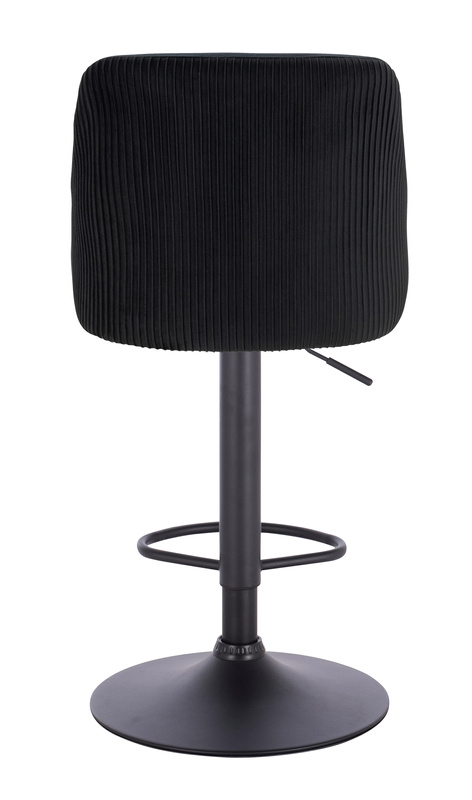 HR920W Fekete Modern Velúr Szék Fekete lábbal