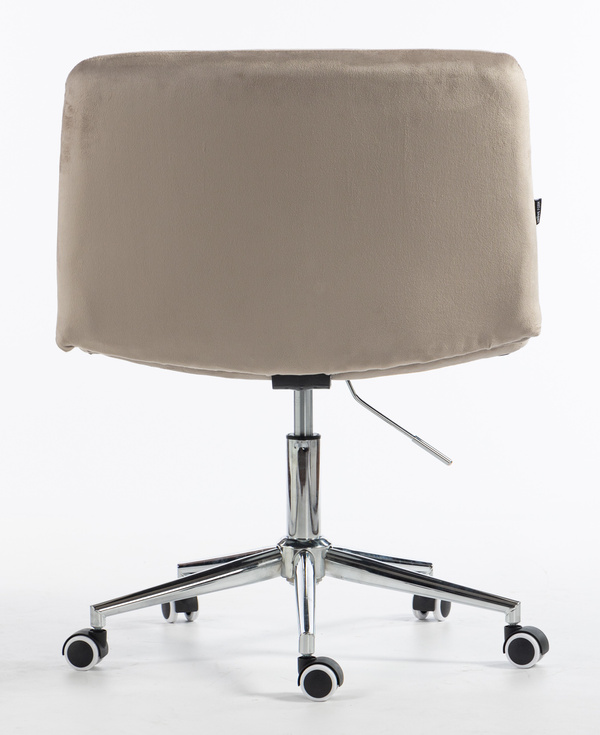 HR150K Latte Modern Velúr Szék Krómozott lábbal