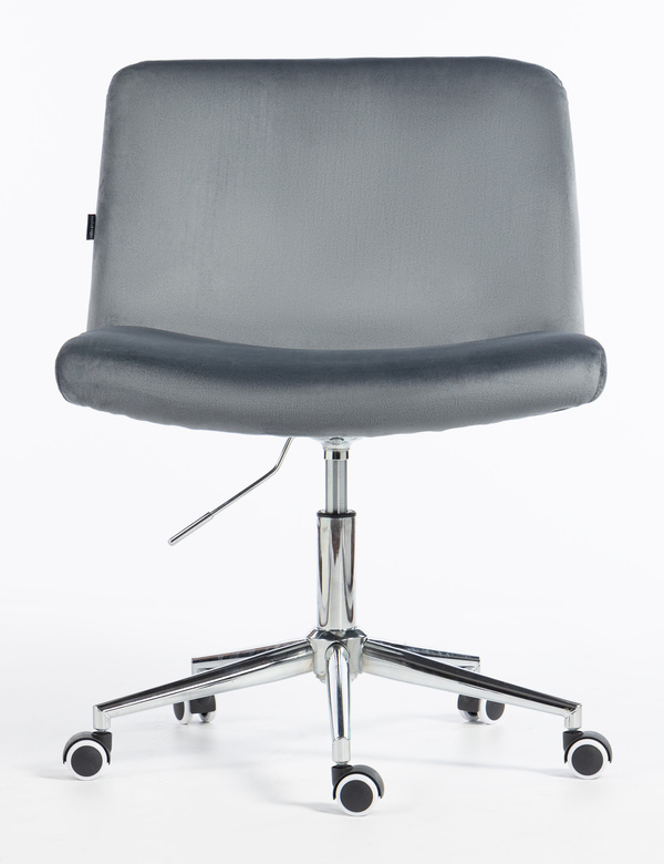 HR150K Grafit Modern Velúr Szék Krómozott lábbal