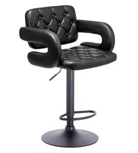 HR8403W Fekete modern műbőr szék