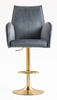 HR280W Grafit Modern Velúr Szék Arany lábbal