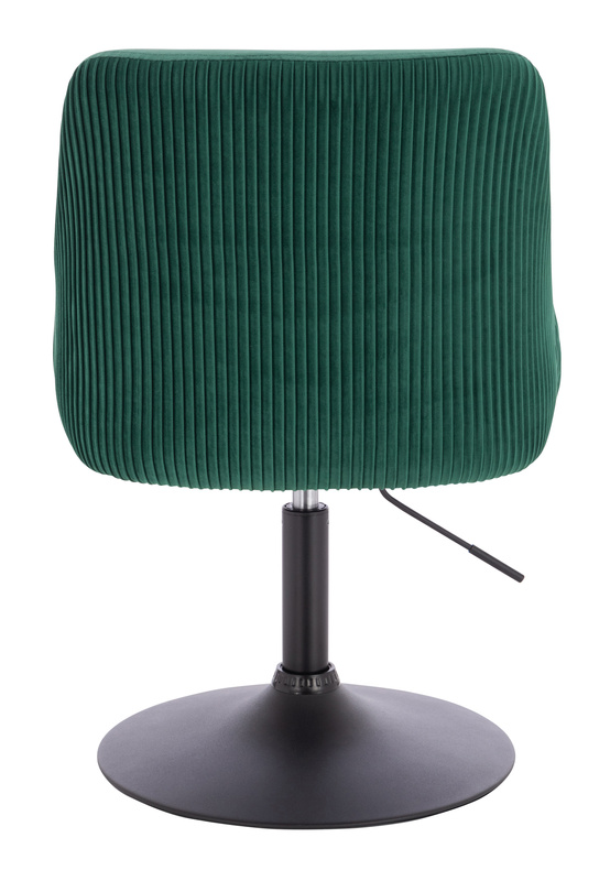 HR920N Sötétzöld Modern Velúr Szék Fekete lábbal