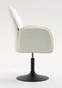 HR280N Krémszínű modern boucle szék fekete lábbal