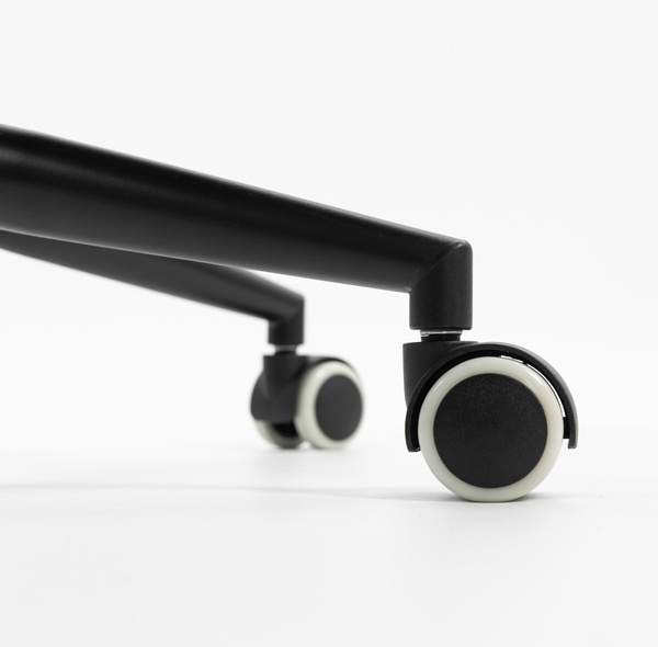 HR2055K Krémszínű Modern Műbőr Szék Fekete lábbal