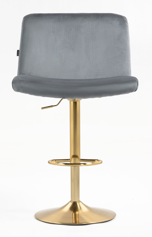 HR150W Grafit Modern Velúr Szék Arany lábbal