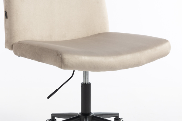 HR150K Latte Modern Velúr Szék Fekete lábbal