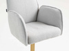 HR280W Szürke modern boucle szék arany lábbal