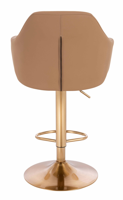 HR831W Karamell Műbőr Premium Soft szék Arany lábbal