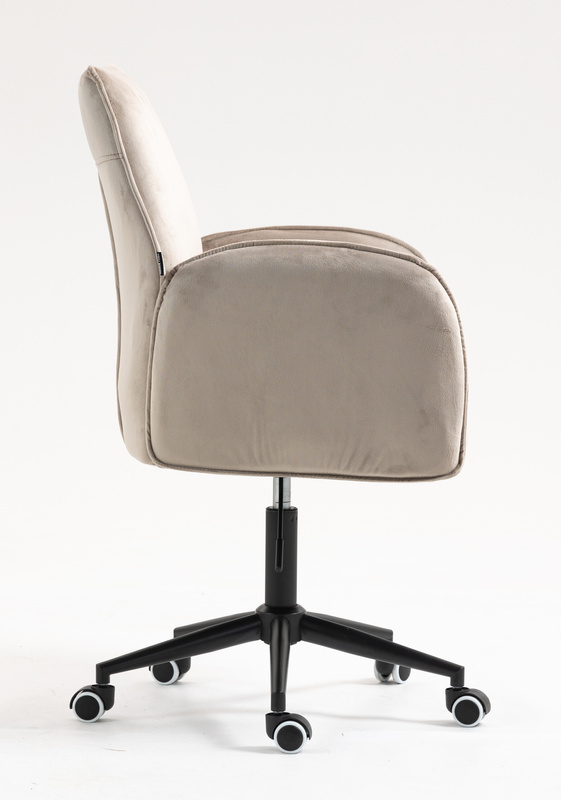 HR280K Latte Modern Velúr Szék Fekete lábbal