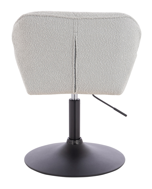 HR111N Szürke modern boucle szék fekete lábbal