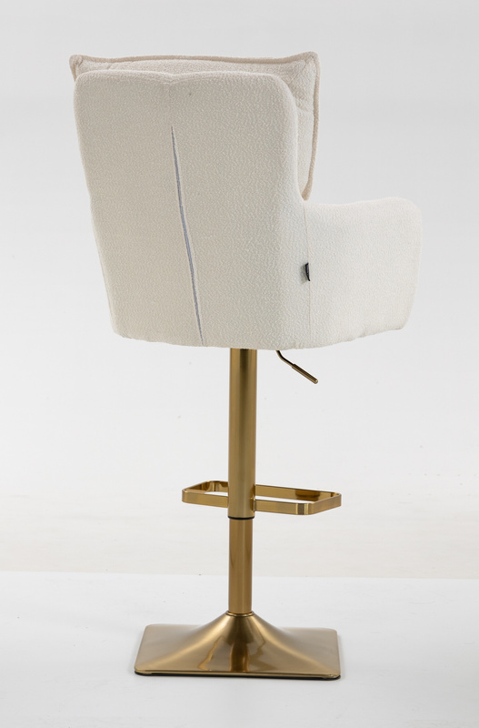 HR250KW Krémszínű Bárány Szék Arany Lábbal