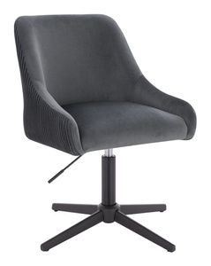 HR920CROSS Grafit Modern Velúr Szék Fekete lábbal