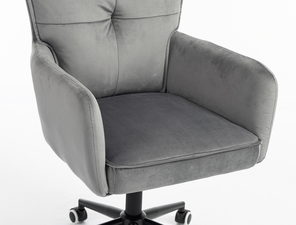 HR250K Grafit modern velúr szék fekete lábbal