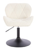 HR111N Krémszínű modern boucle szék fekete lábbal