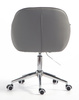 HR2055K Szürke Modern Műbőr Szék Krómozott lábbal