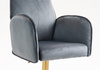 HR280W Grafit Modern Velúr Szék Arany lábbal