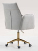 HR280K Szürke modern boucle szék arany lábbal
