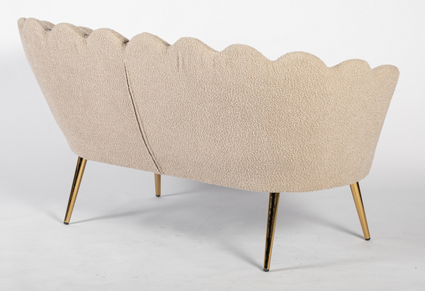 FREY Latte modern boucle kanapé arany lábbal