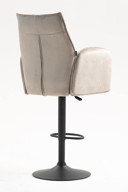 HR280W Latte Modern Velúr Szék Fekete lábbal