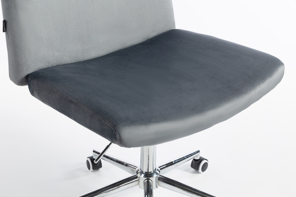 HR150K Grafit Modern Velúr Szék Krómozott lábbal