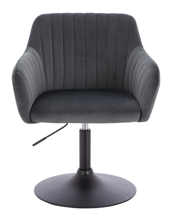 HR190N Grafit Modern Velúr Szék Fekete lábbal