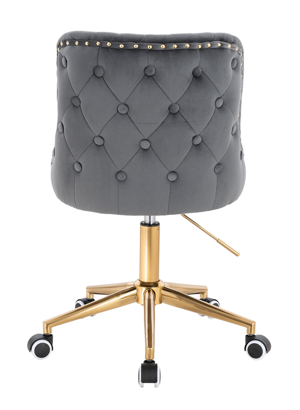 HR940K Grafit Modern Velúr Szék Arany lábbal