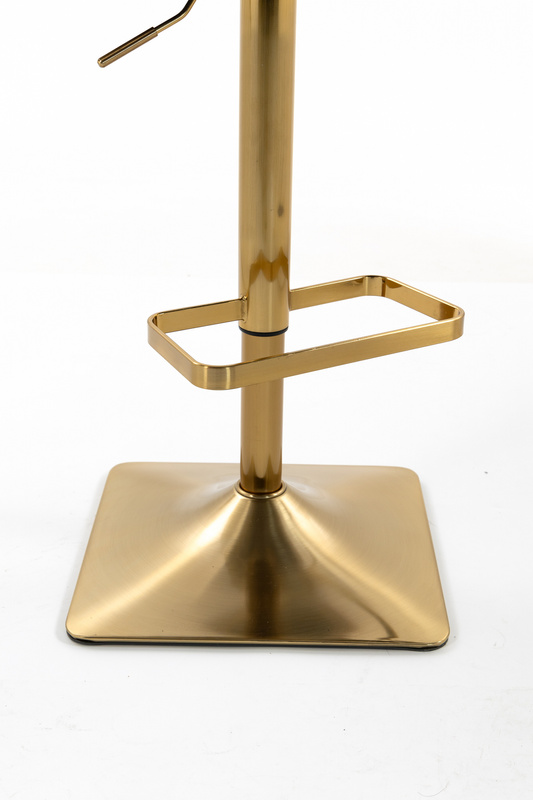 HR250KW Latte modern velúr szék arany lábbal