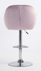 HR2055W Halványlila Modern Velúr Szék Krómozott lábbal
