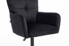 HR250CROSS Fekete modern velúr szék fekete lábbal