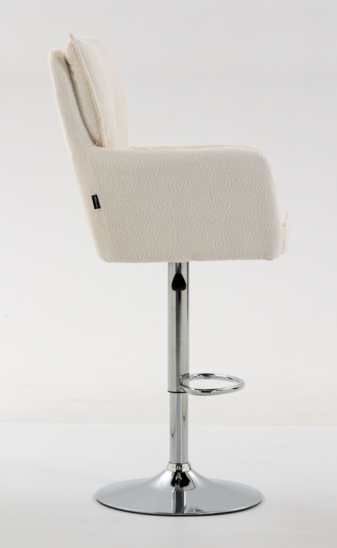 HR250W Krémszínű Bárány Szék Krómozott Lábbal