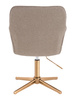 HR550CROSS Latte modern boucle  szék arany lábbal