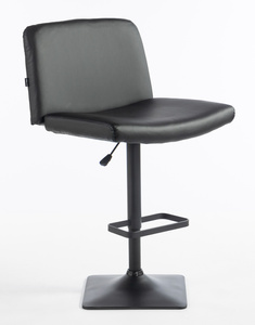 HR150KW Fekete Modern Műbőr Szék Fekete lábbal