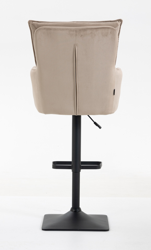 HR250KW Latte modern velúr szék fekete lábbal