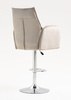 HR280W Latte Modern Velúr Szék Krómozott lábbal