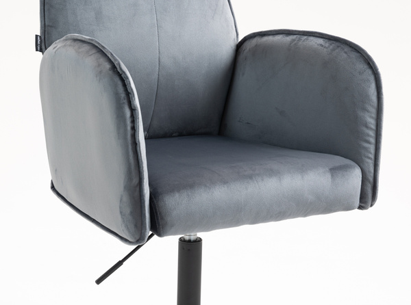 HR280K Grafit Modern Velúr Szék Fekete lábbal