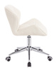 HR111K Krémszínű modern boucle szék krómozott lábbal