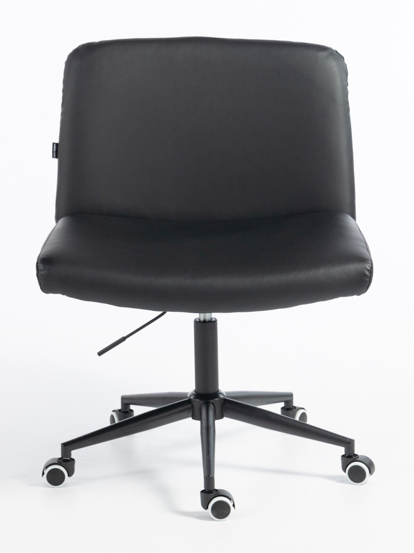 HR150K Fekete Modern Műbőr Szék Fekete lábbal