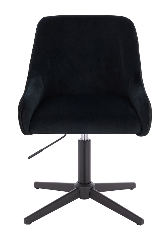 HR920CROSS Fekete Modern Velúr Szék Fekete lábbal