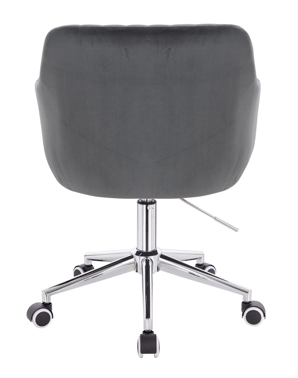 HR190K Grafit Modern Velúr Szék Krómozott lábbal