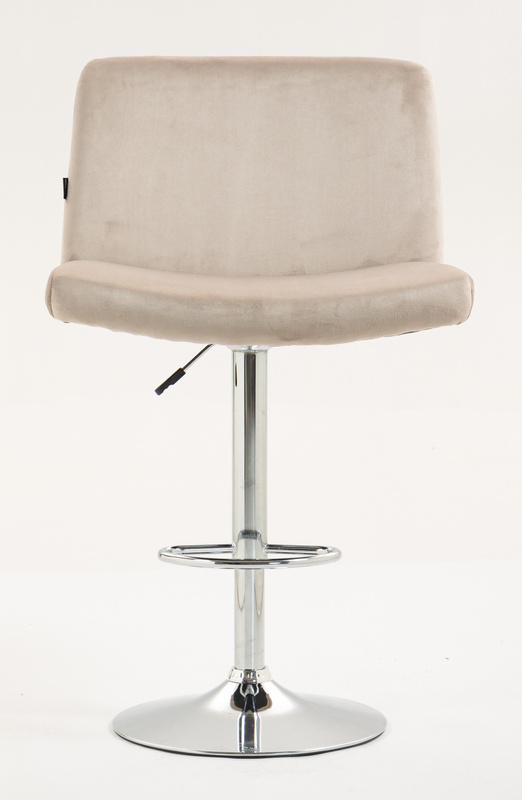 HR150W Latte Modern Velúr Szék Krómozott lábbal