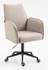 HR280K Latte modern boucle szék fekete lábbal