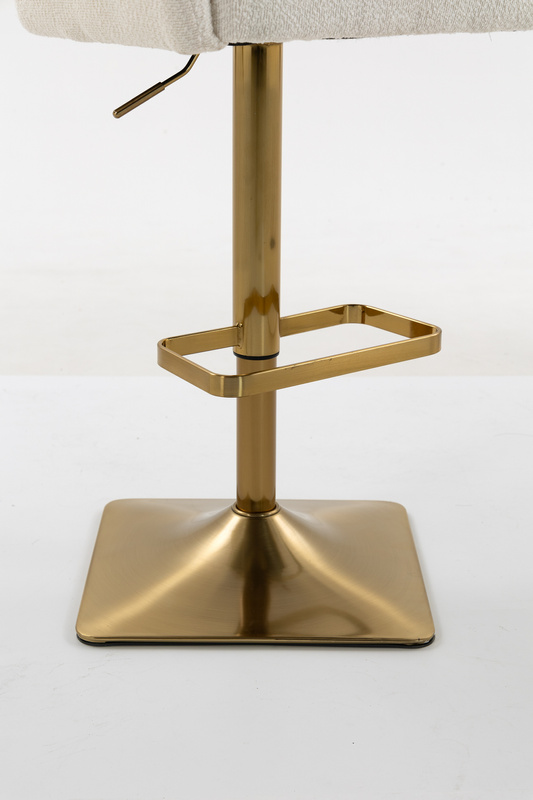 HR250KW Krémszínű Bárány Szék Arany Lábbal