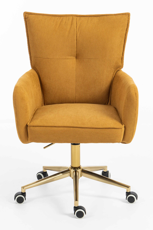 HR250K Curry Sárga Prémium Kordbársony Arany Lábbal