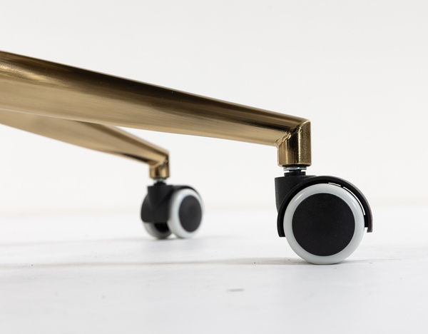 HR250K Latte modern velúr szék arany lábbal