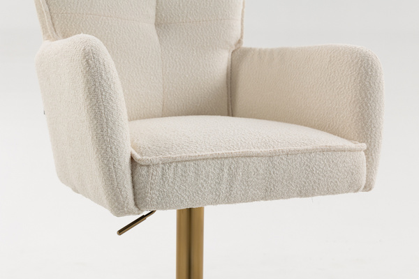 HR250W Krémszínű Bárány Szék Arany Lábbal