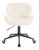 HR111K Krémszínű modern boucle szék fekete lábbal
